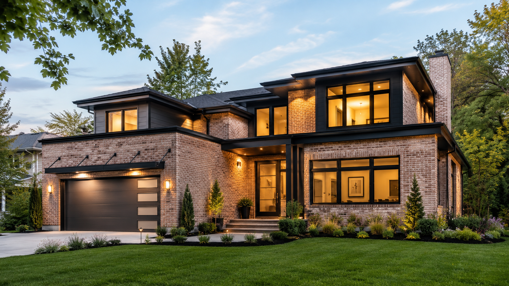 Modern Brick Home